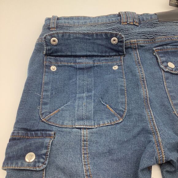 Loong Biker Mens Pro Cycling Protective Riding Jeans Size 30‎ x 29.5 NWT - Picture 12 of 14